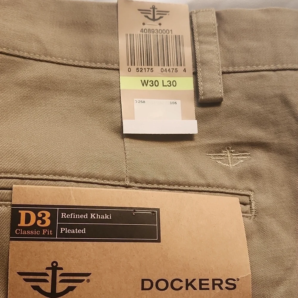 Dockers Tan Chinos Classic Straight-Leg Pants